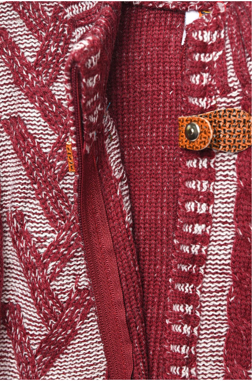 Кофта дитяча для хлопчика бордового кольору 189 201721