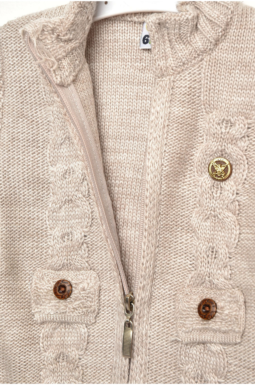 Кофта дитяча для хлопчика бежевого кольору 820 201722