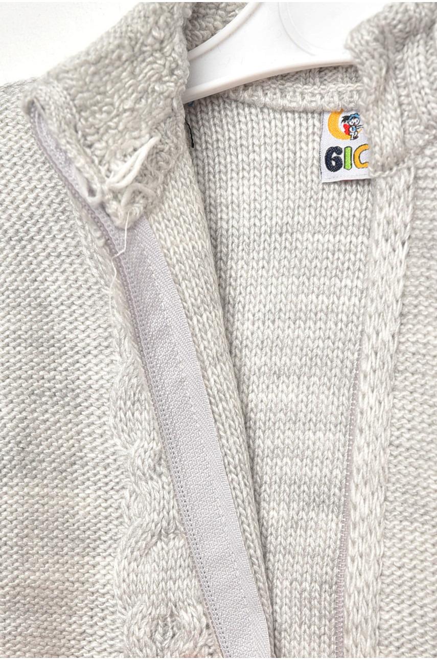 Кофта дитяча для хлопчика світло-сірого кольору 820 201723
