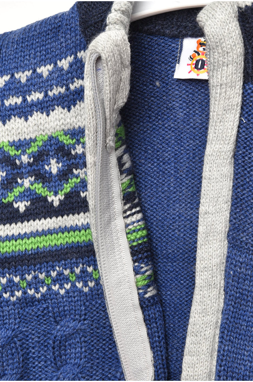 Кофта дитяча для хлопчика синього кольору 193 201733