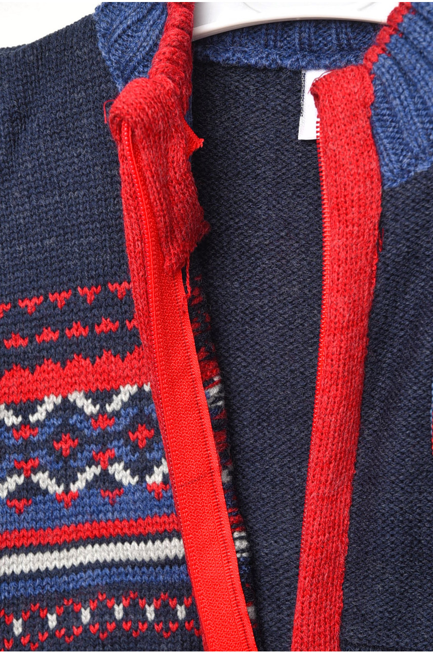 Кофта дитяча для хлопчика темно-синього кольору 193 201734