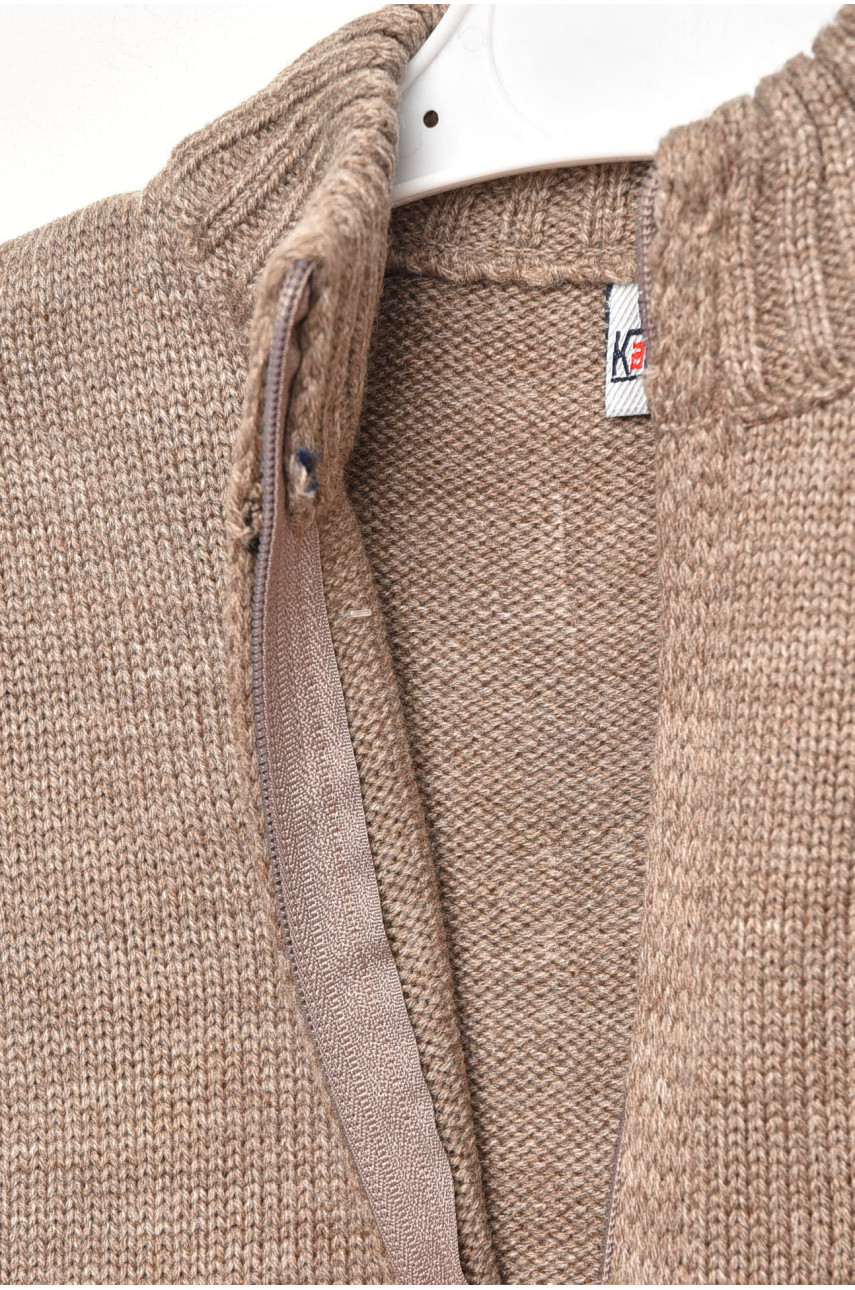 Кофта дитяча для хлопчика темно-бежевого кольору 801 201737