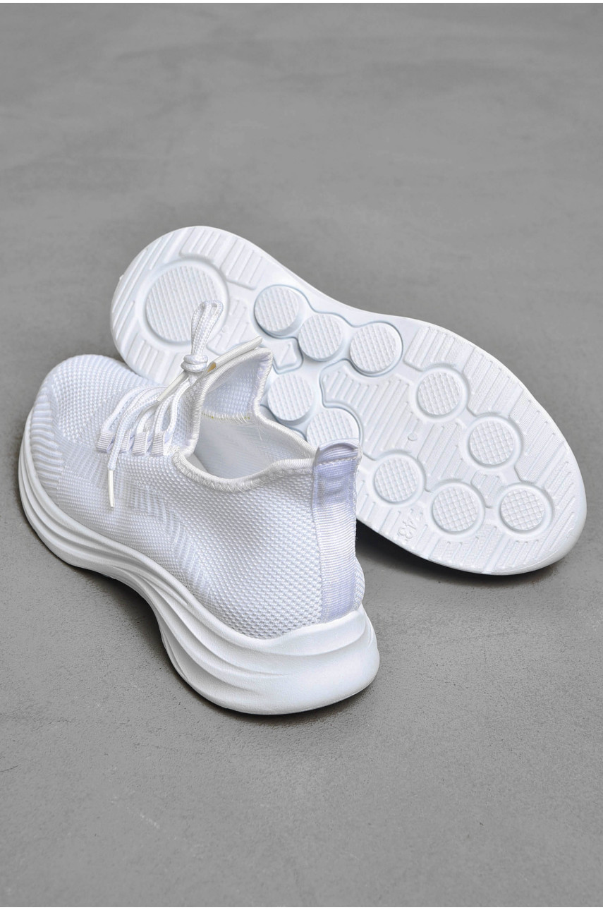 Кросівки чоловічі білого кольору на шнурівці 777-а1011 201778