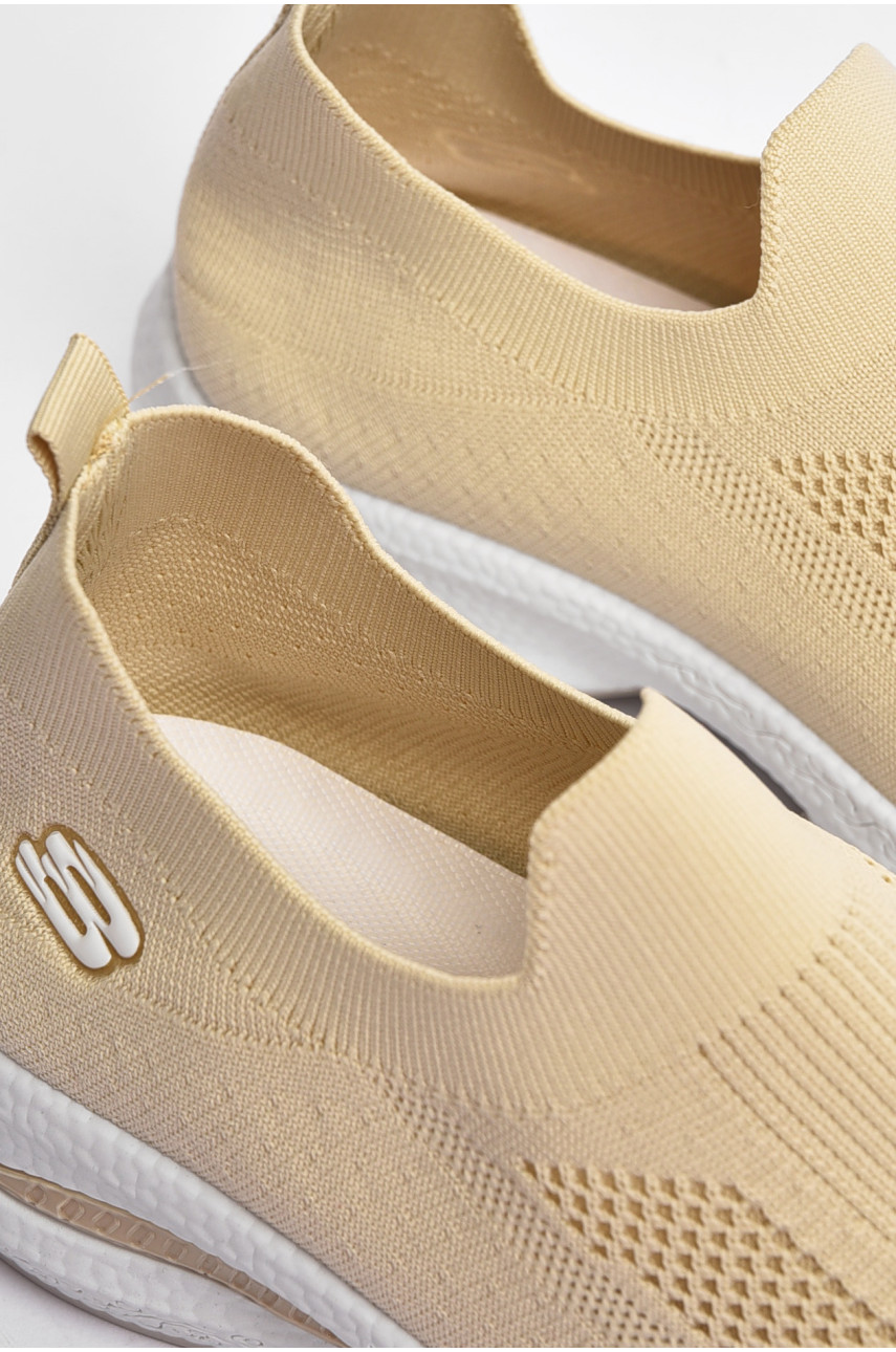 Кросівки чоловічі бежевого кольору текстиль 777-а1028 201781