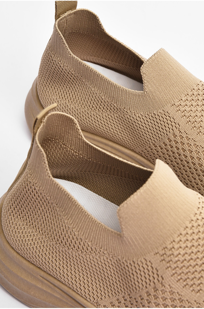 Кросівки чоловічі бежевого кольору текстиль 777-а1017 201782