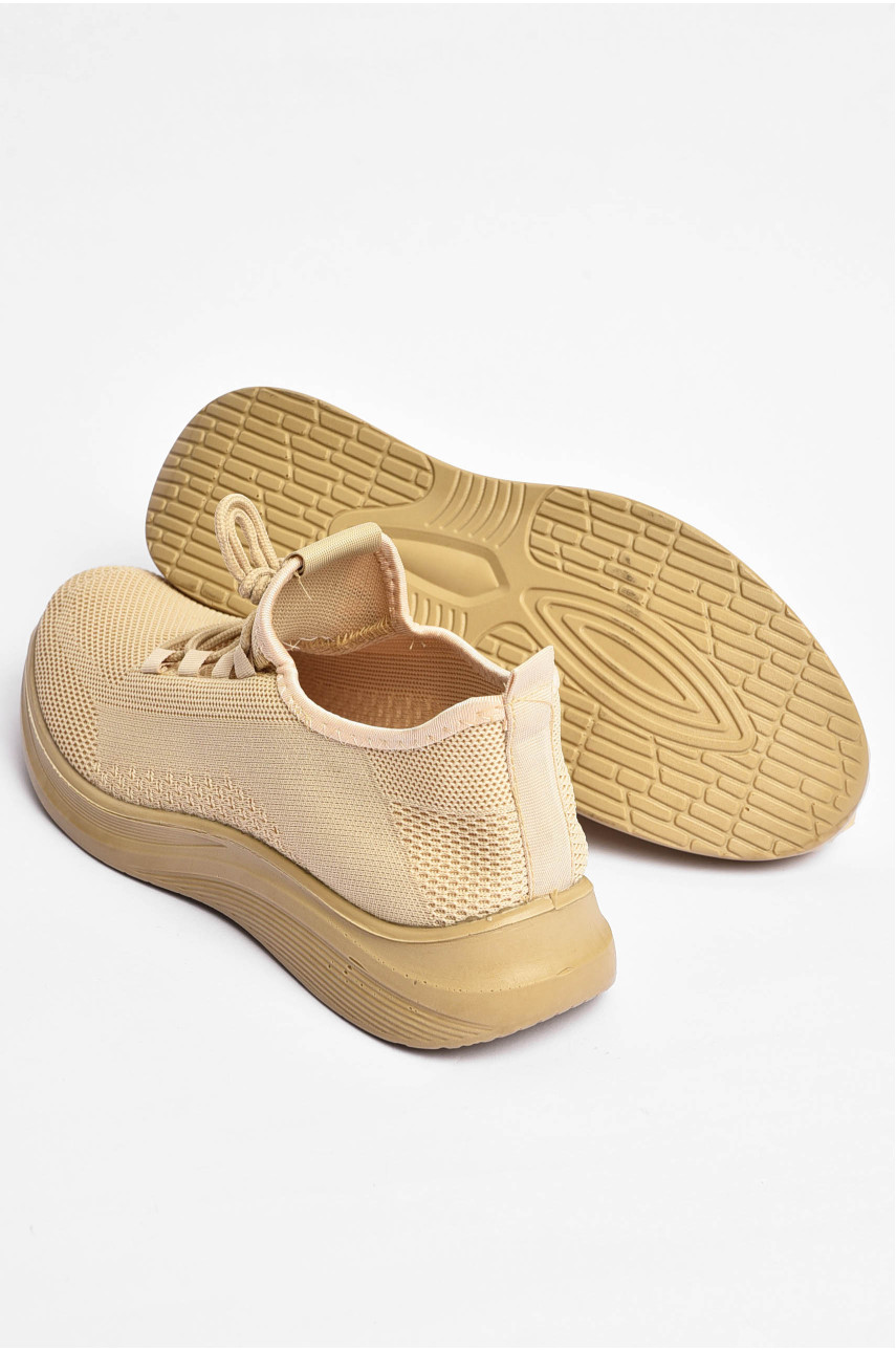 Кросівки чоловічі бежевого кольору текстиль 777-а1042 201784