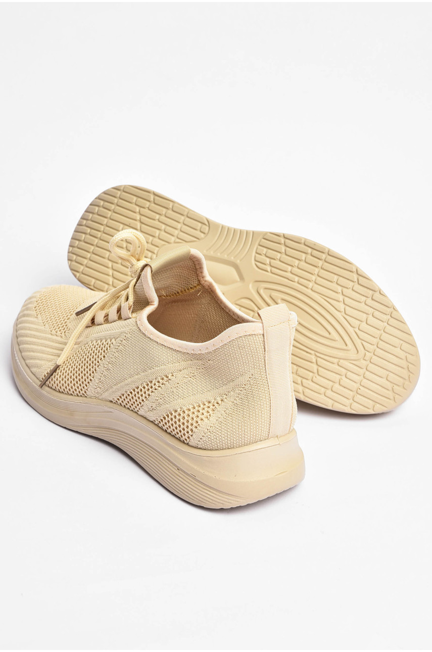 Кросівки чоловічі бежевого кольору текстиль 777-а1036 201786