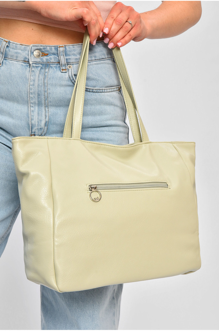 Сумка женская из экокожи оливкового цвета 399131 201816