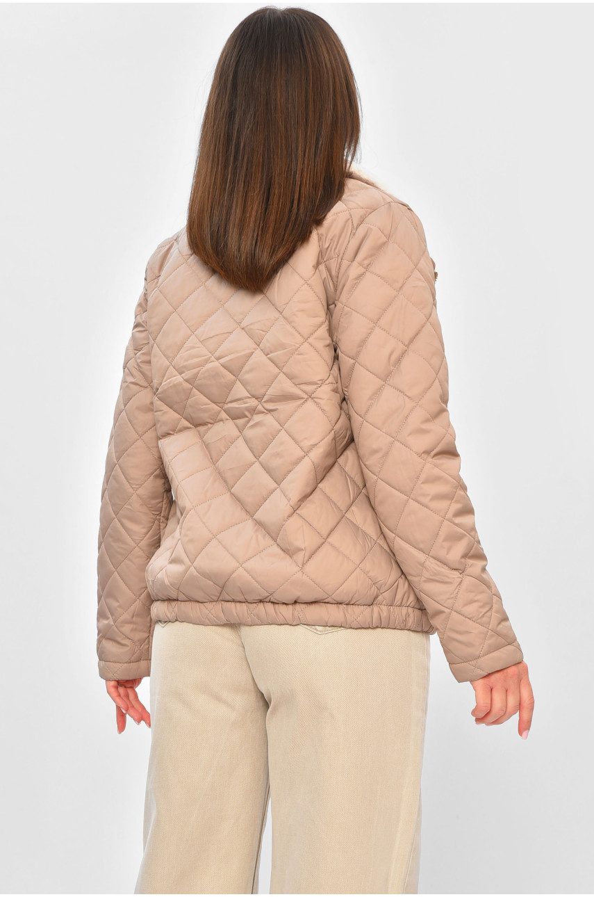Куртка жіноча демісезонна кольору мокко 3088 201829
