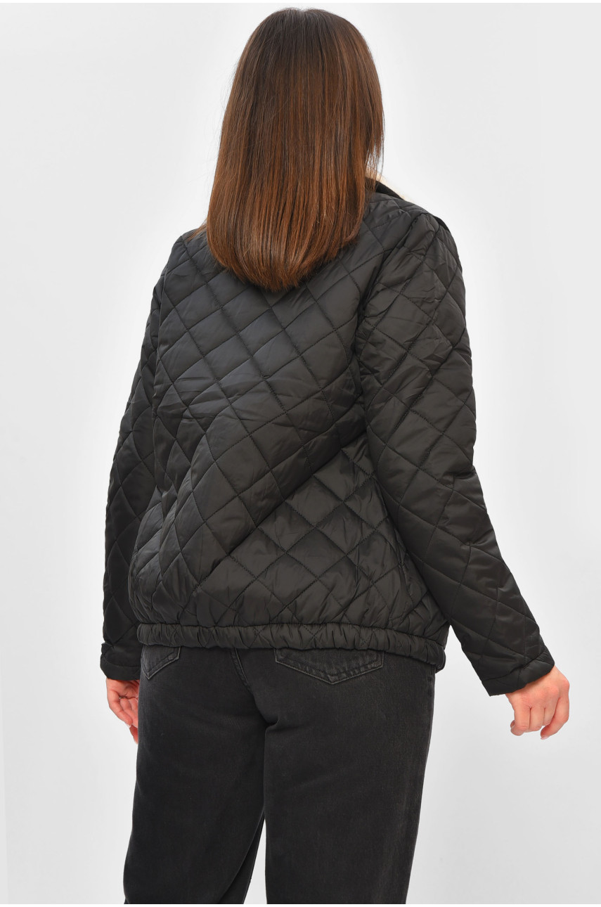 Куртка женская демисезонная черного цвета 3088 201830