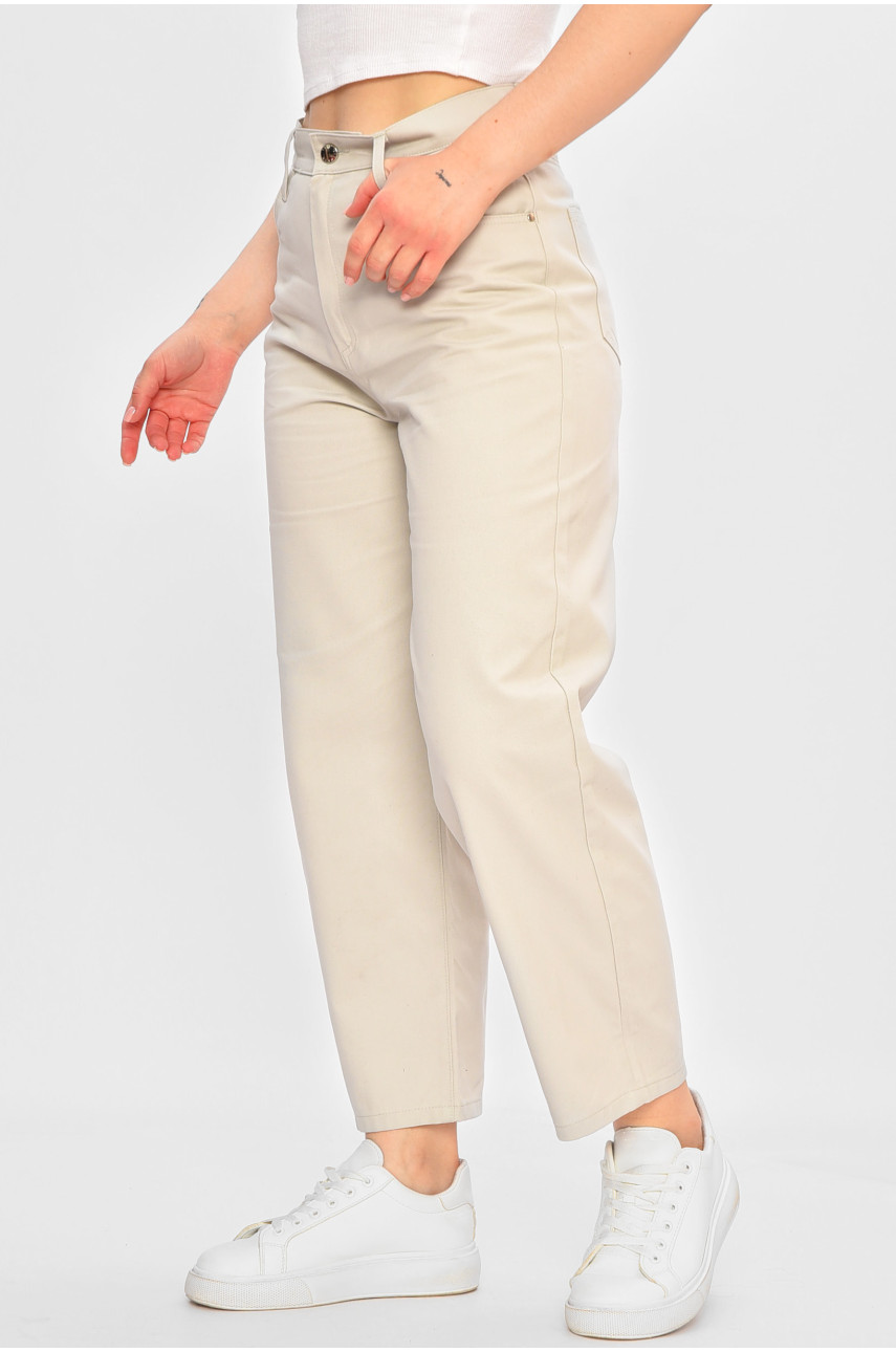 Штаны женские светло-серого цвета 3422 201834 Штаны женские светло-серого цвета 3422 201834