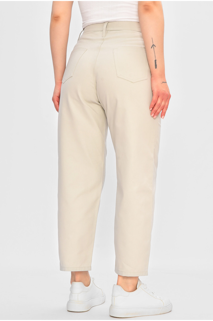 Штаны женские светло-серого цвета 3422 201834 Штаны женские светло-серого цвета 3422 201834