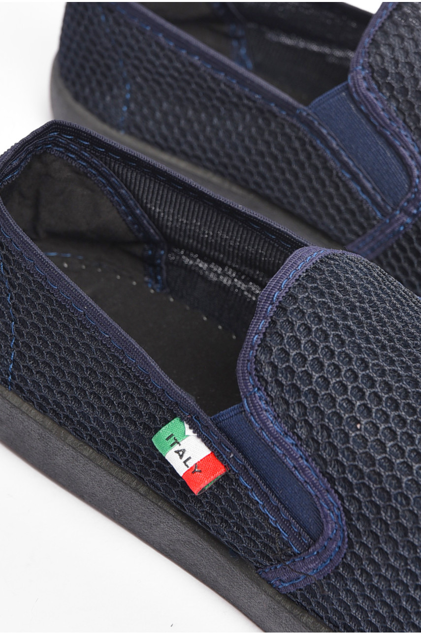 Мокасины мужские темно-синего цвета 3100 201835