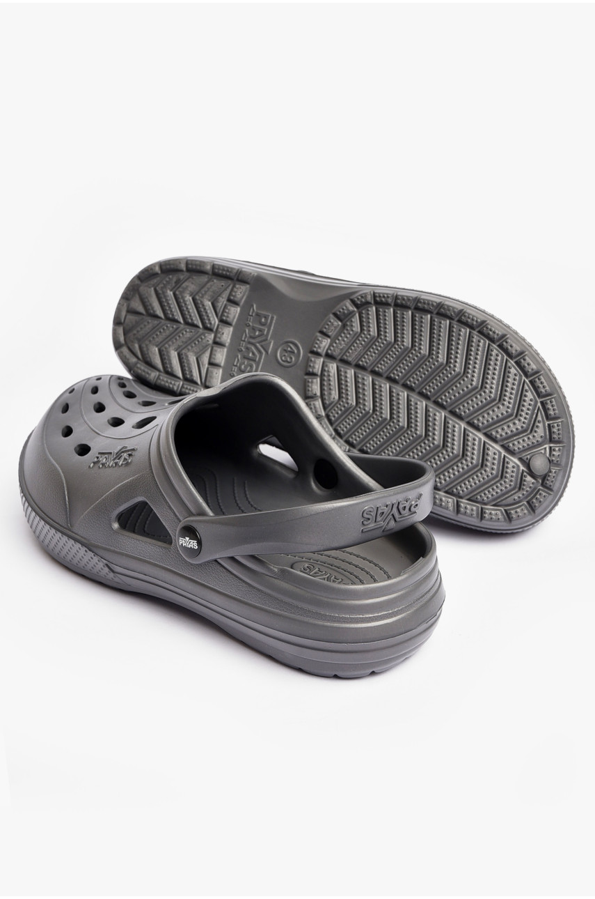 Крокси чоловічі темно-сірого кольору Payas 201836 Крокси чоловічі темно-сірого кольору Payas 201836