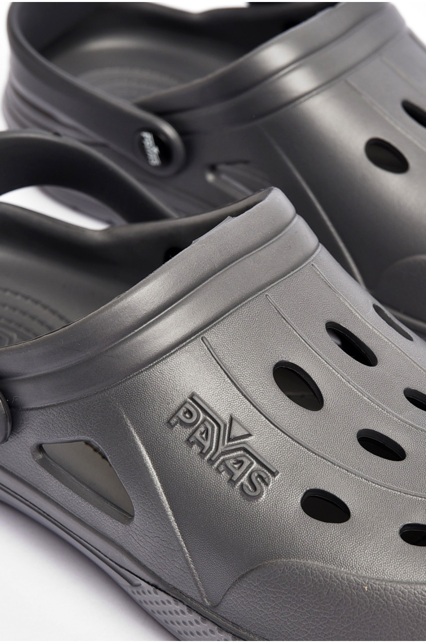 Крокси чоловічі темно-сірого кольору Payas 201836 Крокси чоловічі темно-сірого кольору Payas 201836