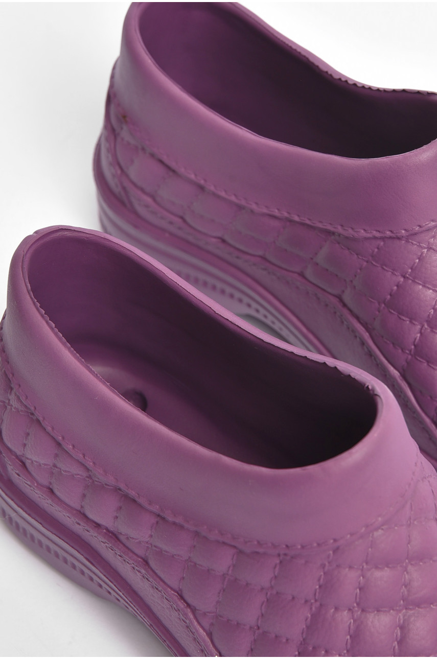 Галоши женские фиолетового цвета Б-03 201837