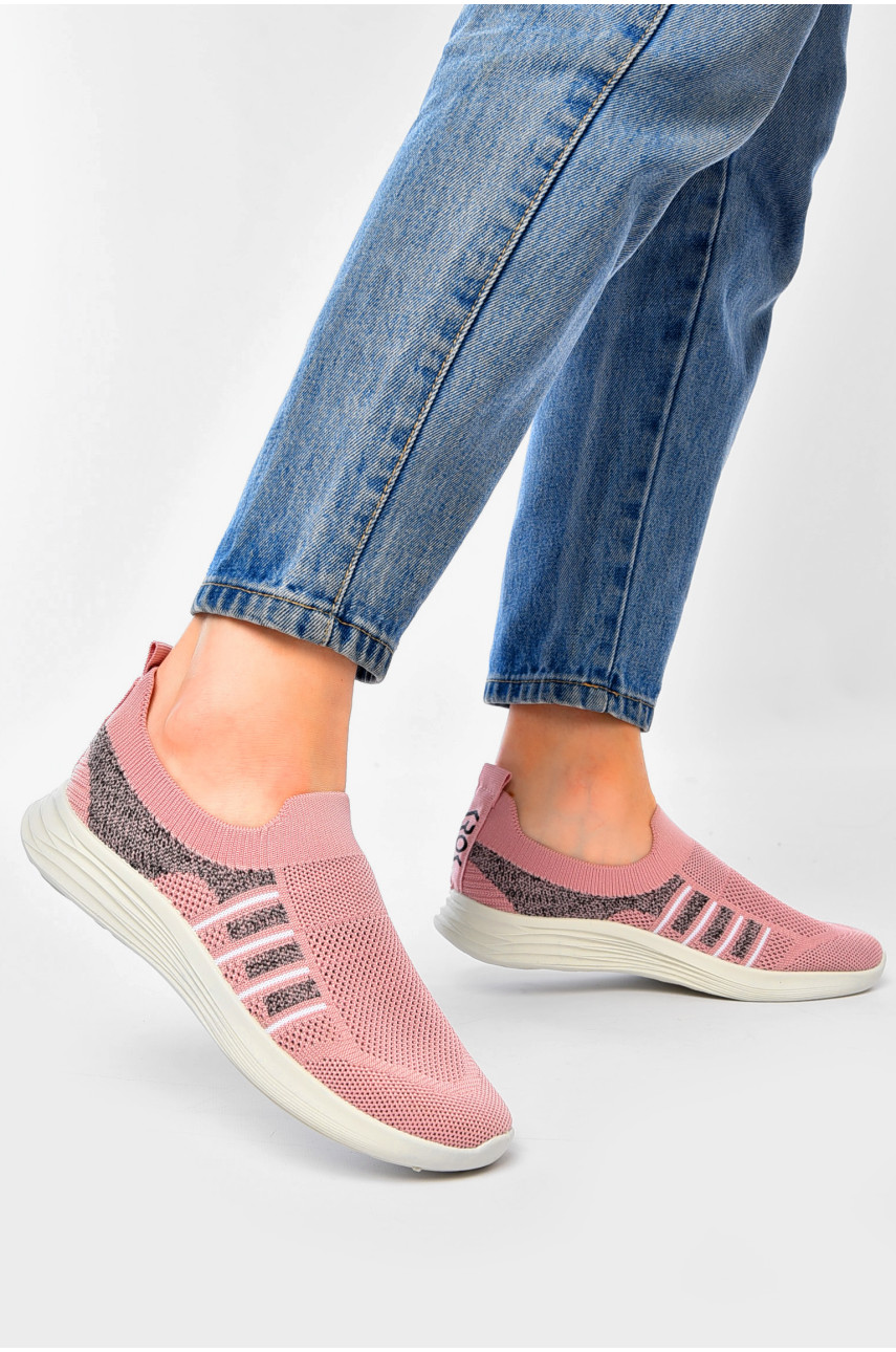 Кросівки жіночі рожевого кольору текстиль К110 201851 Кросівки жіночі рожевого кольору текстиль К110 201851