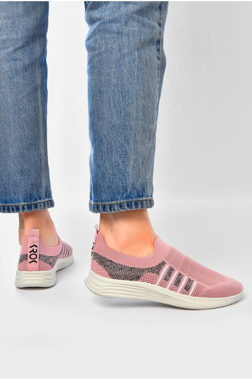Кросівки жіночі рожевого кольору текстиль К110 201851 Кросівки жіночі рожевого кольору текстиль К110 201851