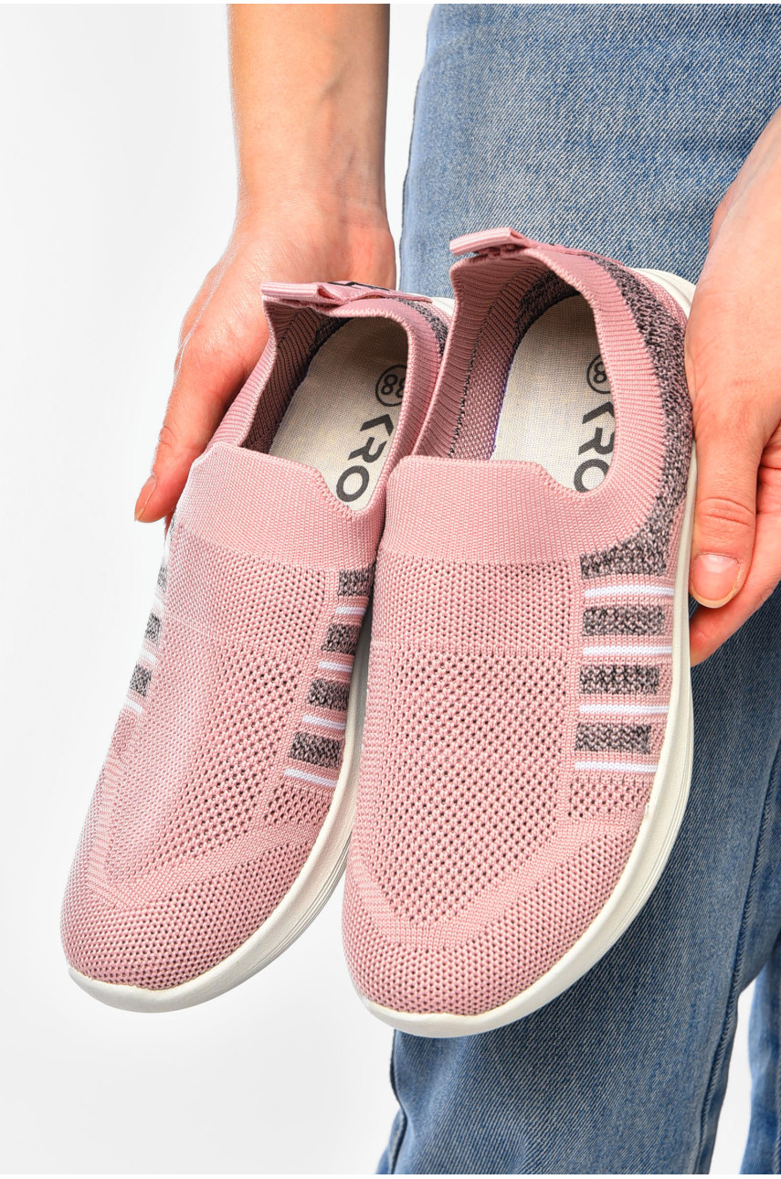 Кросівки жіночі рожевого кольору текстиль К110 201851 Кросівки жіночі рожевого кольору текстиль К110 201851