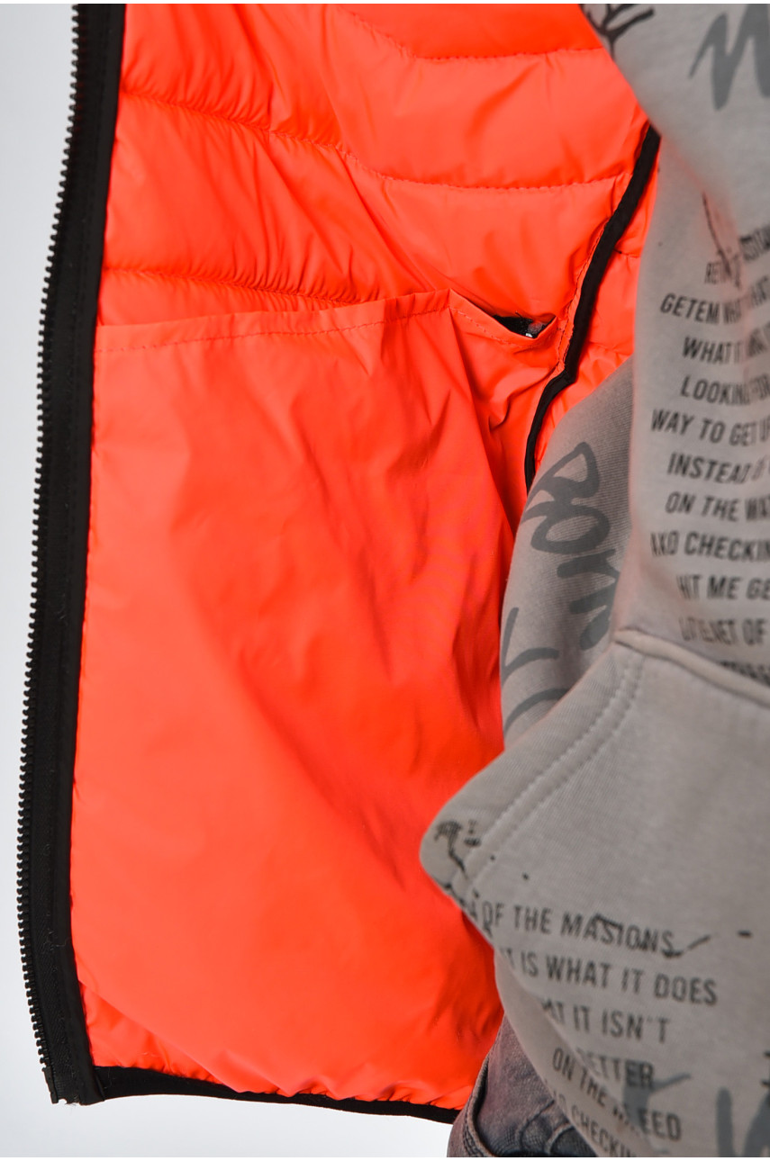 Жилетка чоловіча демісезонна чорного кольору 6532 201875