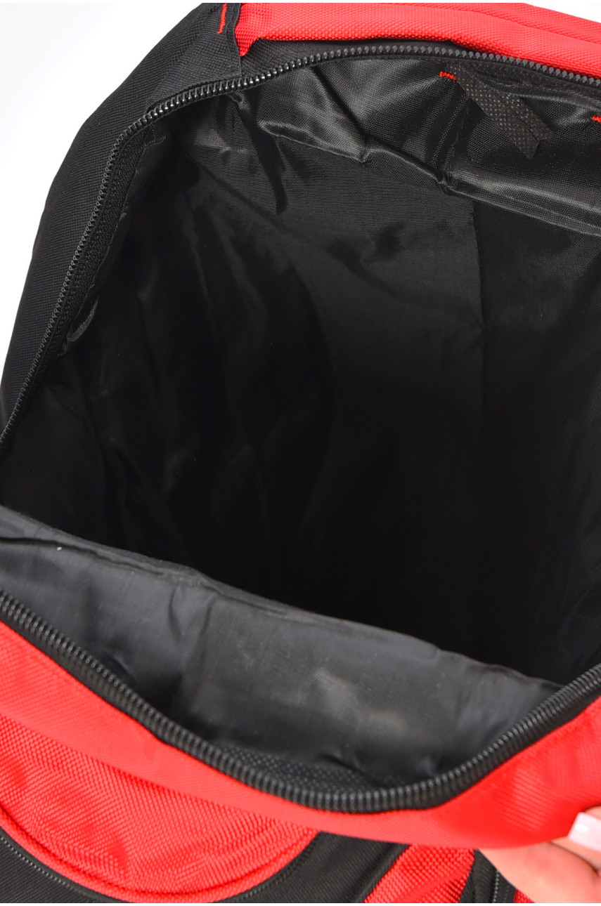Рюкзак чоловічий текстильний червоного кольору 5298 201891