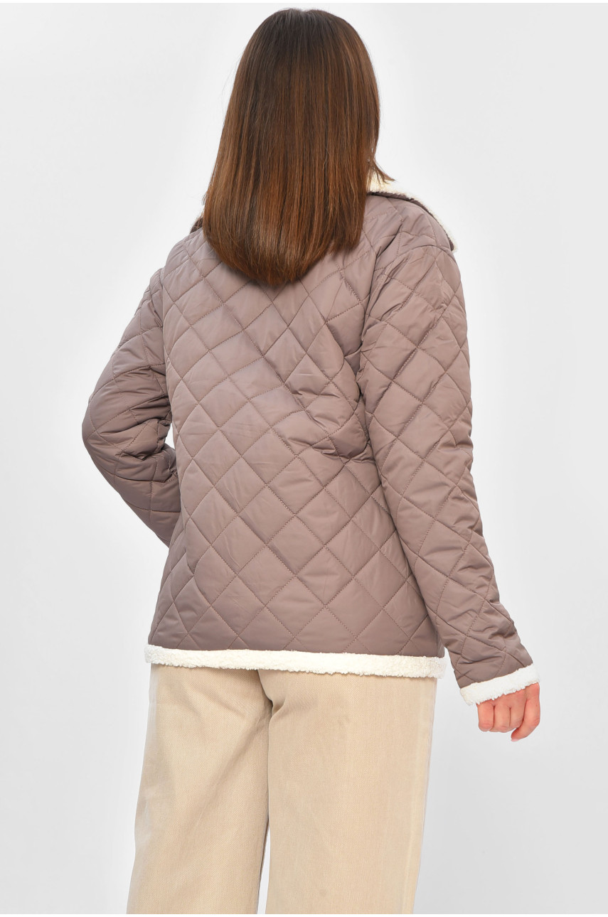 Куртка жіноча демісезонна кольору мокко 3262 201893