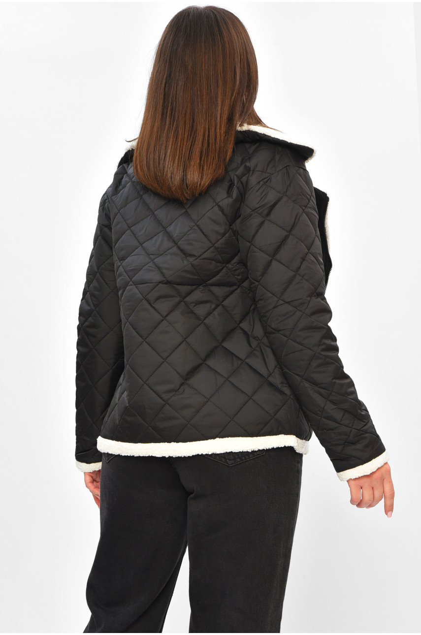 Куртка женская демисезонная черного цвета 3262 201894