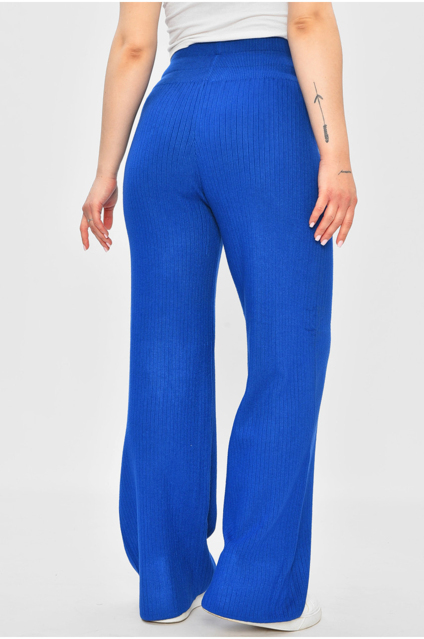 Штаны женские однотонные синего цвета 9738 201896