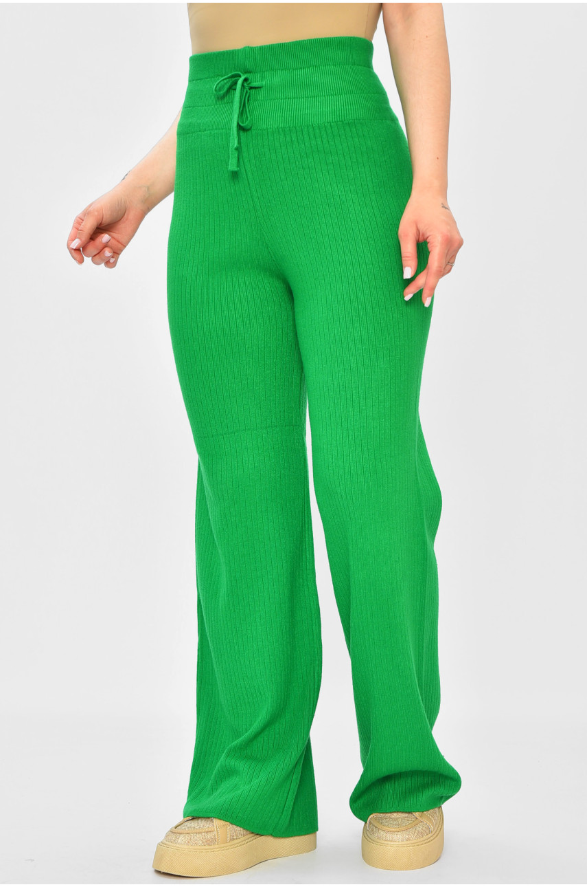Штани жіночі однотонні зеленого кольору 9738 201900 Штани жіночі однотонні зеленого кольору 9738 201900