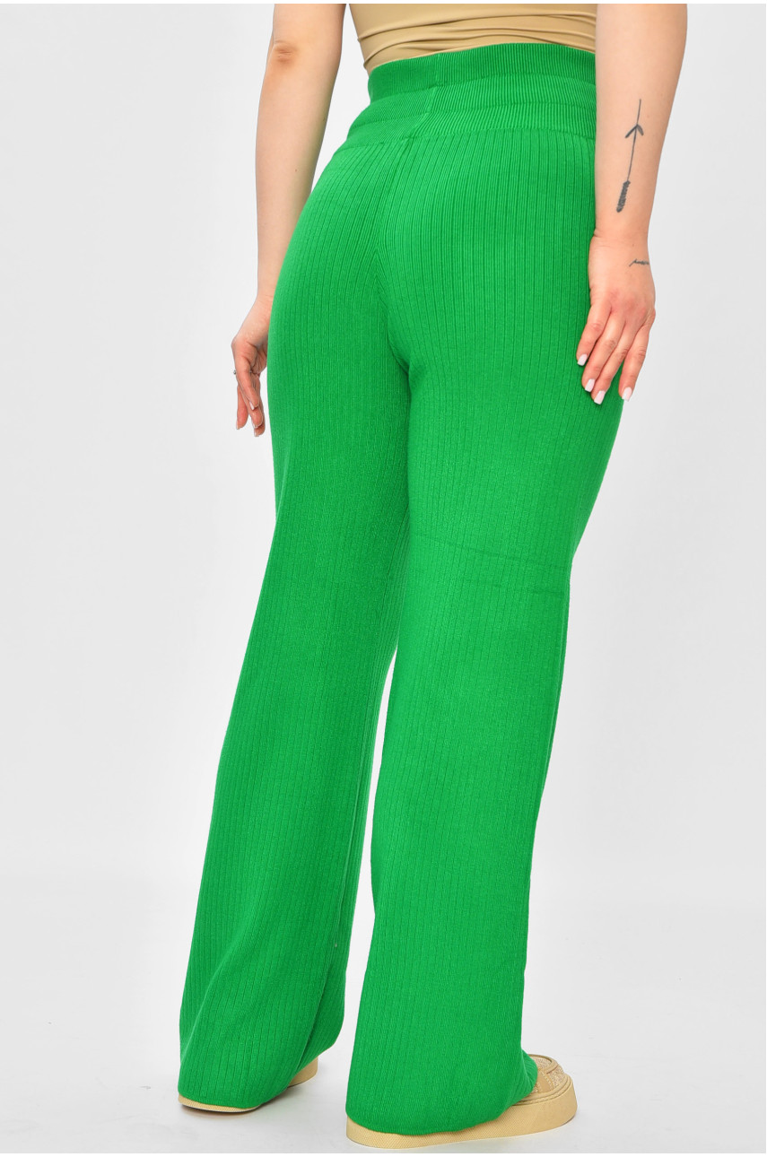 Штани жіночі однотонні зеленого кольору 9738 201900 Штани жіночі однотонні зеленого кольору 9738 201900