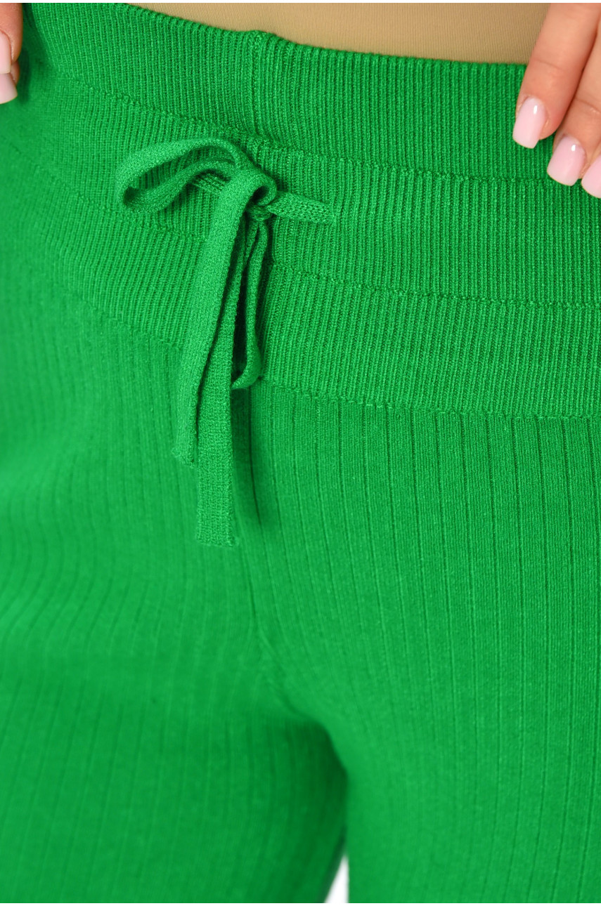 Штани жіночі однотонні зеленого кольору 9738 201900 Штани жіночі однотонні зеленого кольору 9738 201900