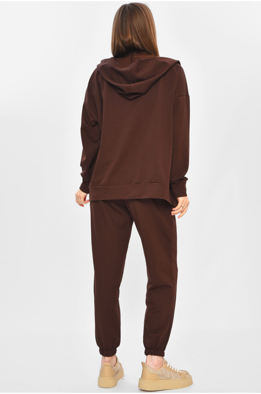 Спортивный костюм женский шоколадного цвета 3403 201903 Спортивный костюм женский шоколадного цвета 3403 201903
