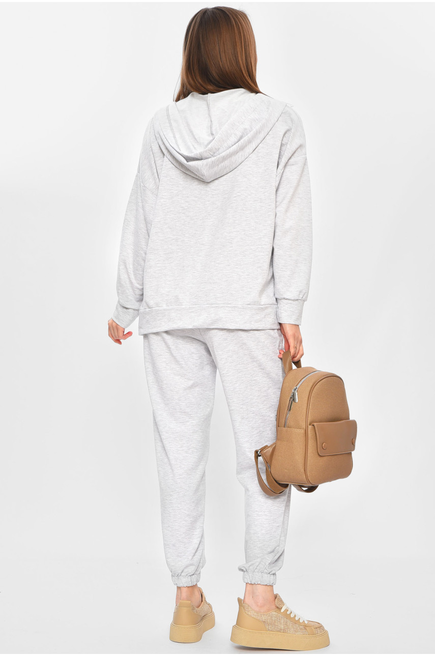 Спортивный костюм женский светло-серого цвета 3403 201906 Спортивный костюм женский светло-серого цвета 3403 201906