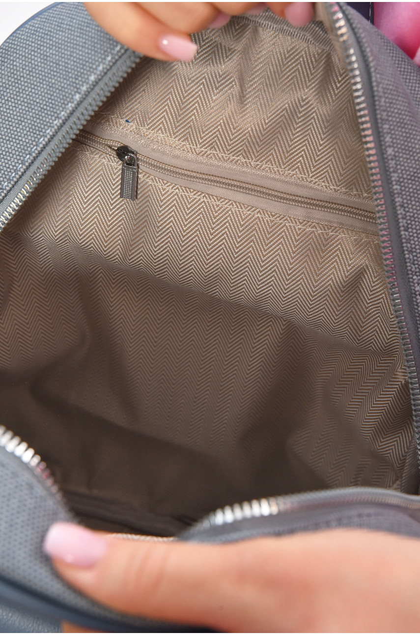 Рюкзак женский из экокожи голубого цвета 9718 201947