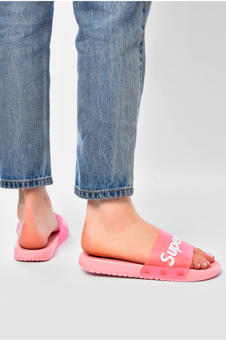 Шлепки женские розового цвета 7008-366 201989