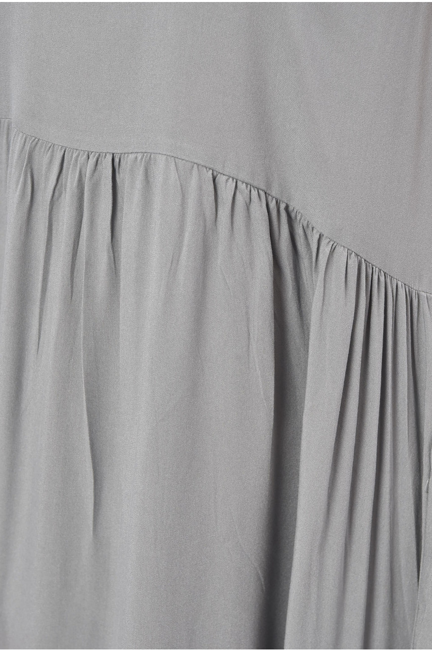 Сукня жіноча однотонна сірого кольору 5054 202001 Сукня жіноча однотонна сірого кольору 5054 202001