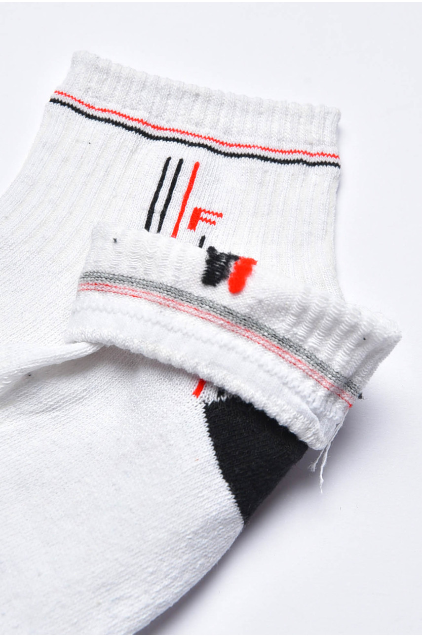 Шкарпетки чоловічі демісезонні білого кольору 202040