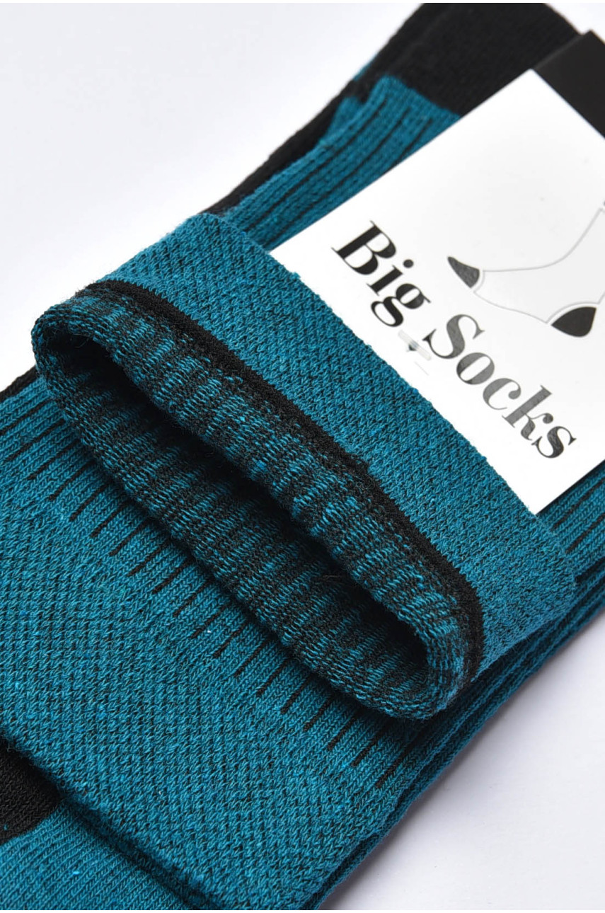 Носки мужские демисезонные бирюзового цвета 202042