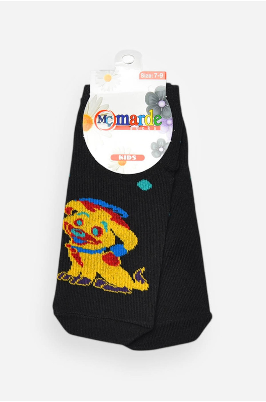 Шкарпетки дитячі демісезонні чорного кольору 202048
