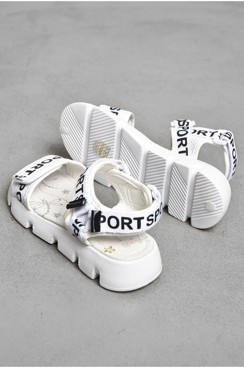 Босоножки для девочки белого цвета 2008-6 202059