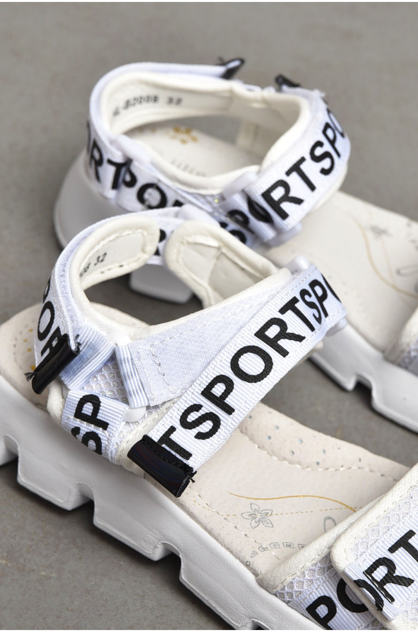 Босоножки для девочки белого цвета 2008-6 202059