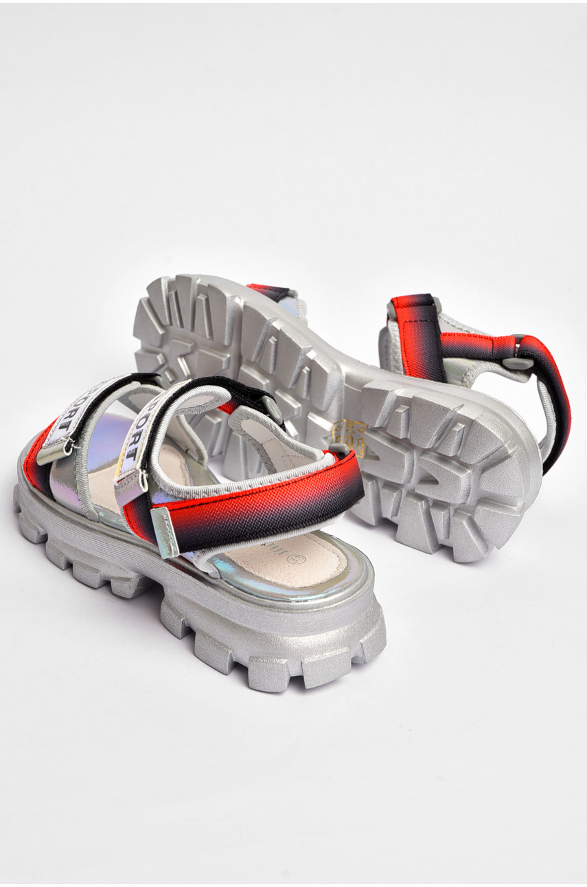 Босоножки для девочки серебристого цвета 2006-4 202067