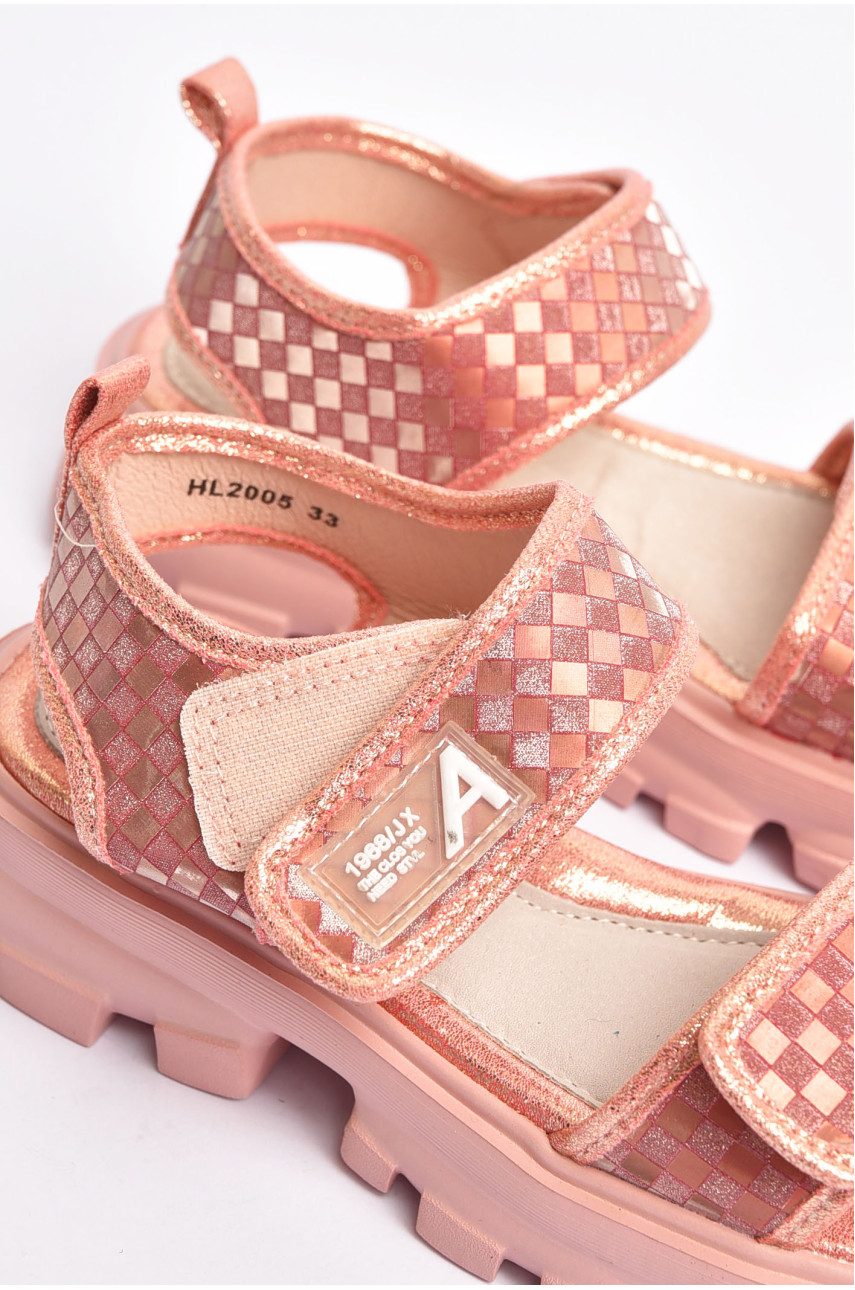 Босоножки для девочки розового цвета 2005-5 202068