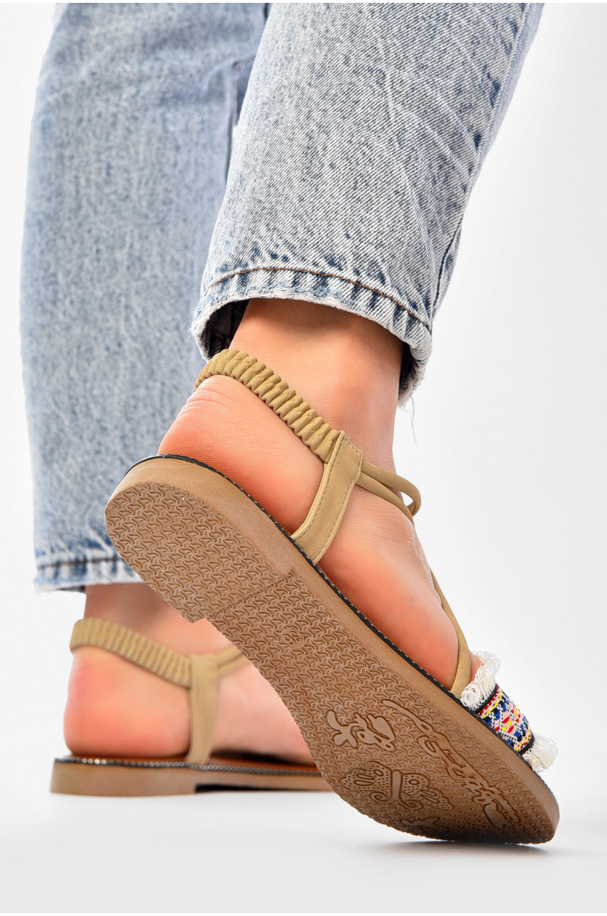 Босоножки женские бежевого цвета 818-3 202072