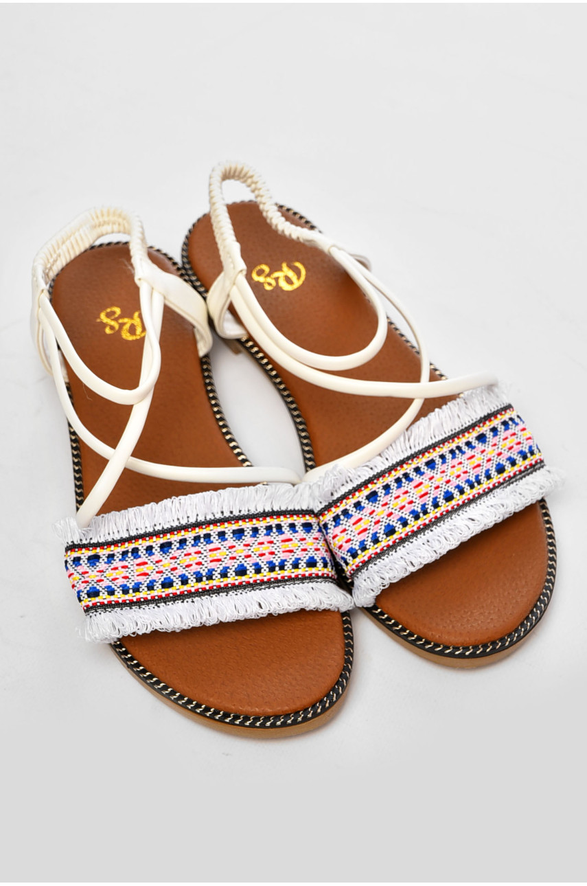 Босоножки женские белого цвета 818-2 202073