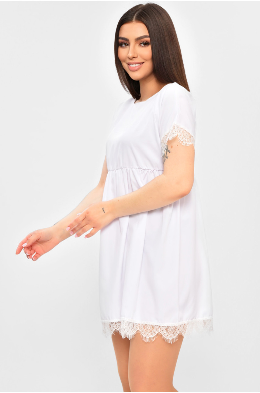 Сукня жіноча однотонна білого кольору 202086