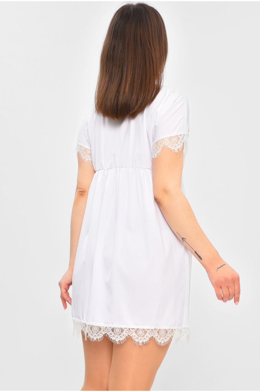 Сукня жіноча однотонна білого кольору 202086