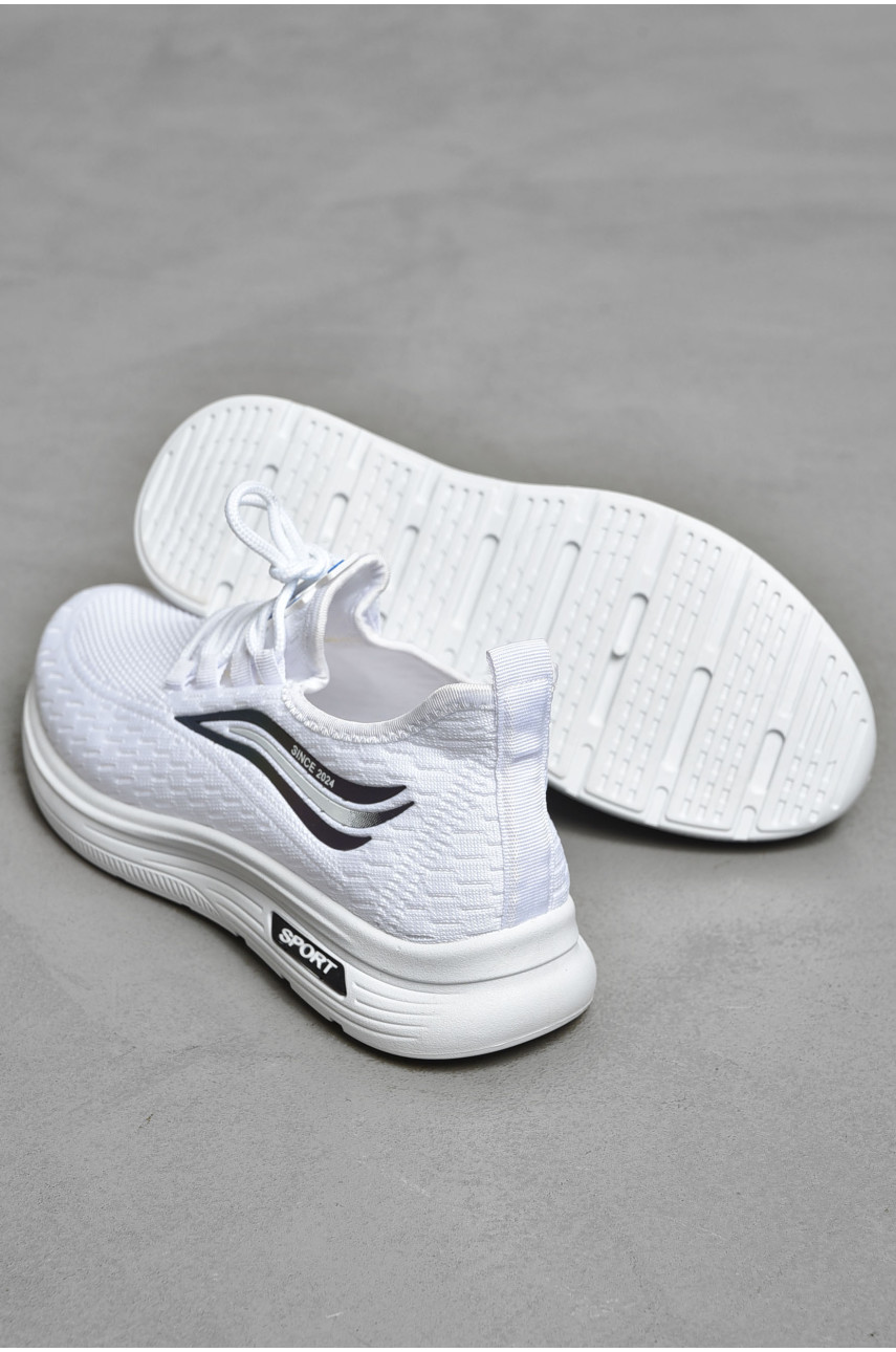 Кросівки чоловічі білого кольору на шнурівці 777-а1072 202148 Кросівки чоловічі білого кольору на шнурівці 777-а1072 202148