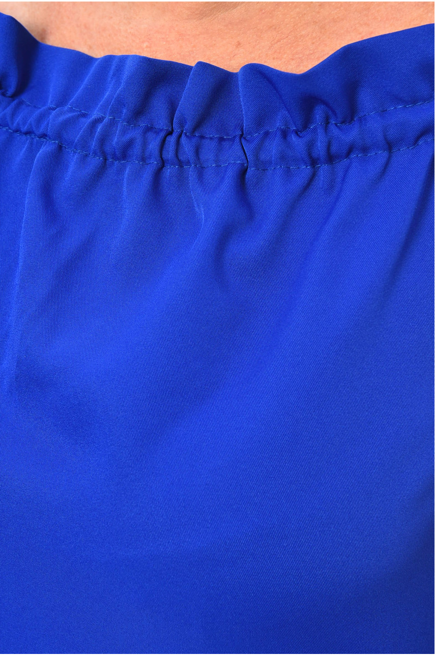 Блуза женская полуботальная синего цвета 202172