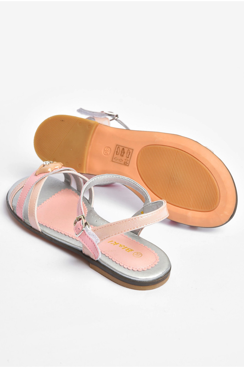 Босоножки для девочки розового цвета в35-33в 202175